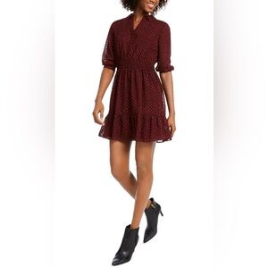 Maison Jules Leopard Print Shirt Dress (Size L)